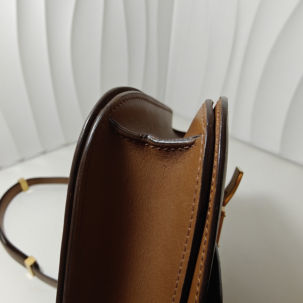 Celine Classic Box Flap Medium Calfskin Leather Bag Caramel - Picture 16 of 16